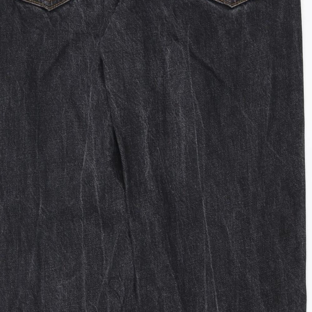 Debenhams Mens Grey  Denim Straight Jeans Size 34 in L31 in