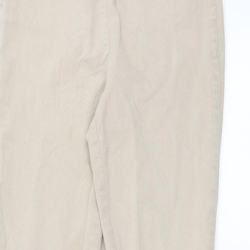 Damart Womens Beige  Denim Jegging Jeans Size 10 L28 in