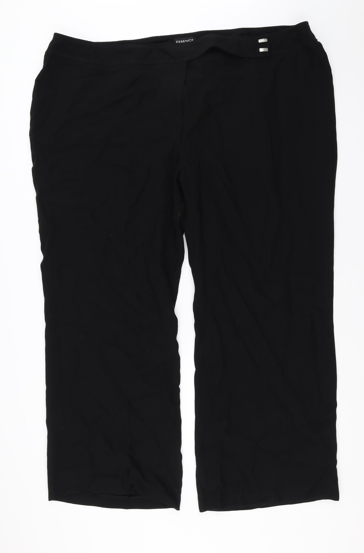 essence Womens Black   Trousers  Size 26 L29 in