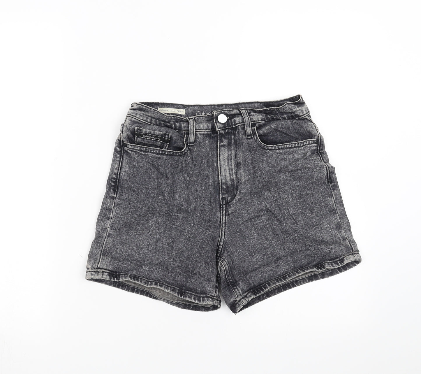 Calvin Klein Jeans Womens Grey  Denim Hot Pants Shorts Size 27 in
