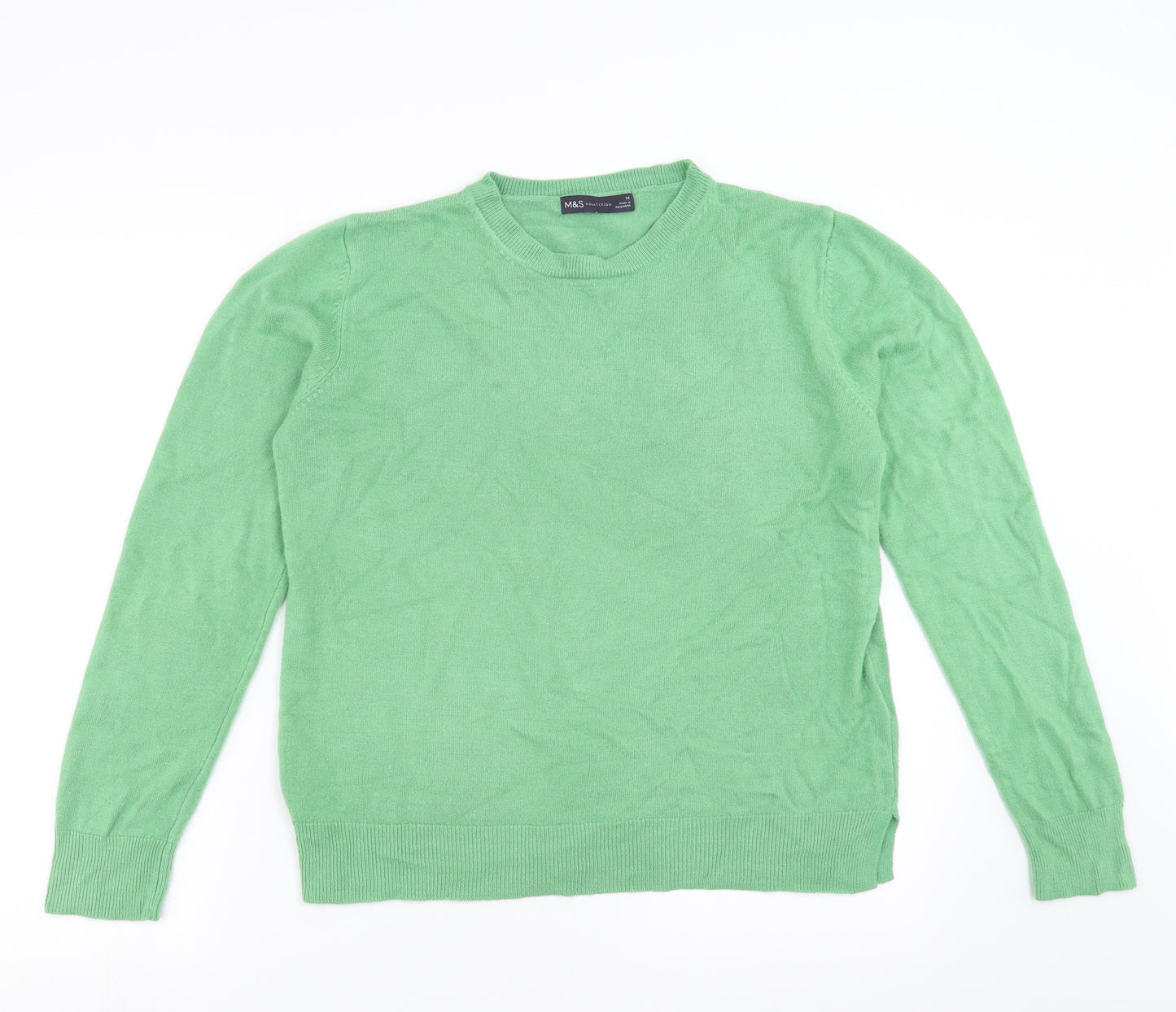Marks and Spencer Womens Green   Pullover Jumper Size 14
