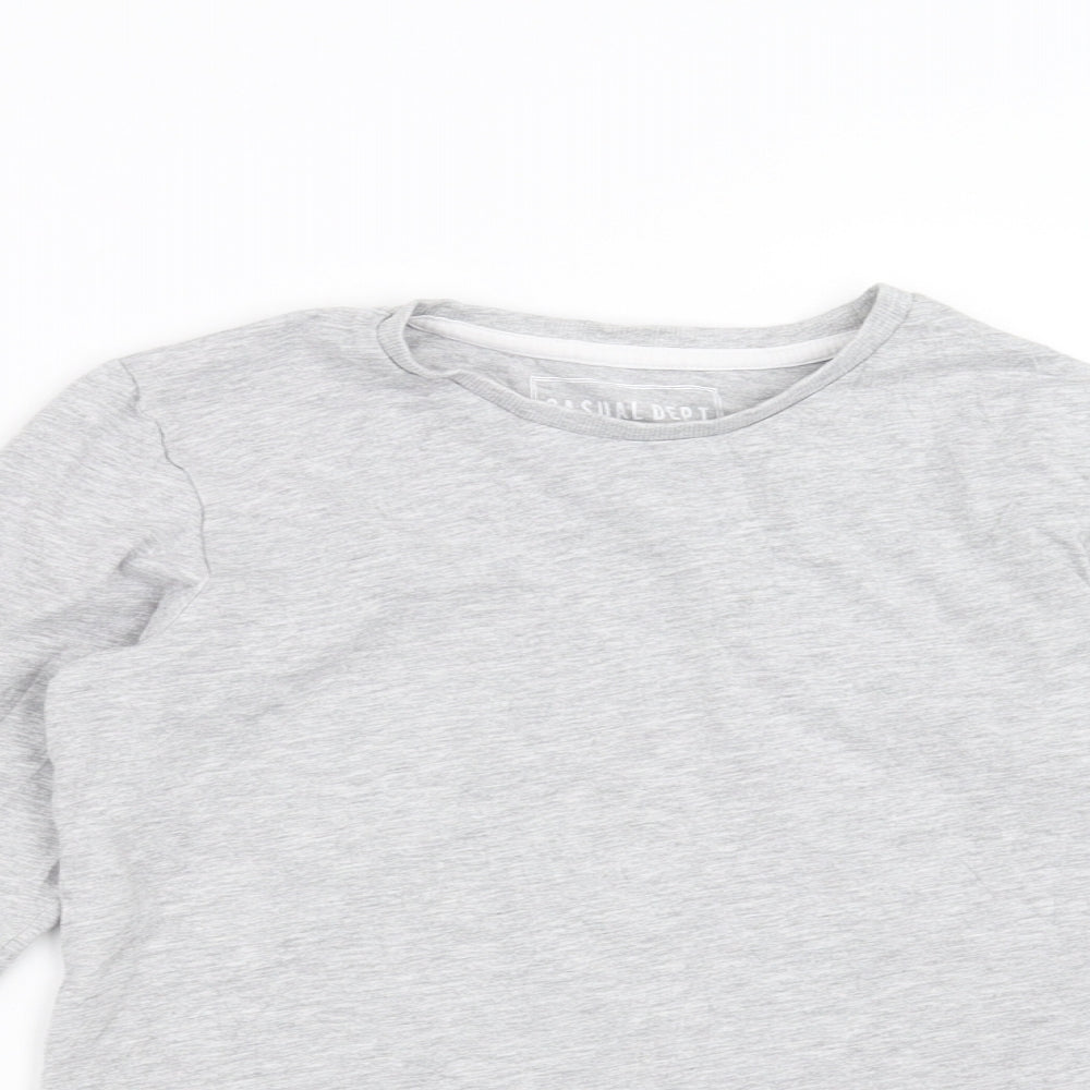 Matalan Boys Grey   Basic T-Shirt Size 10 Years