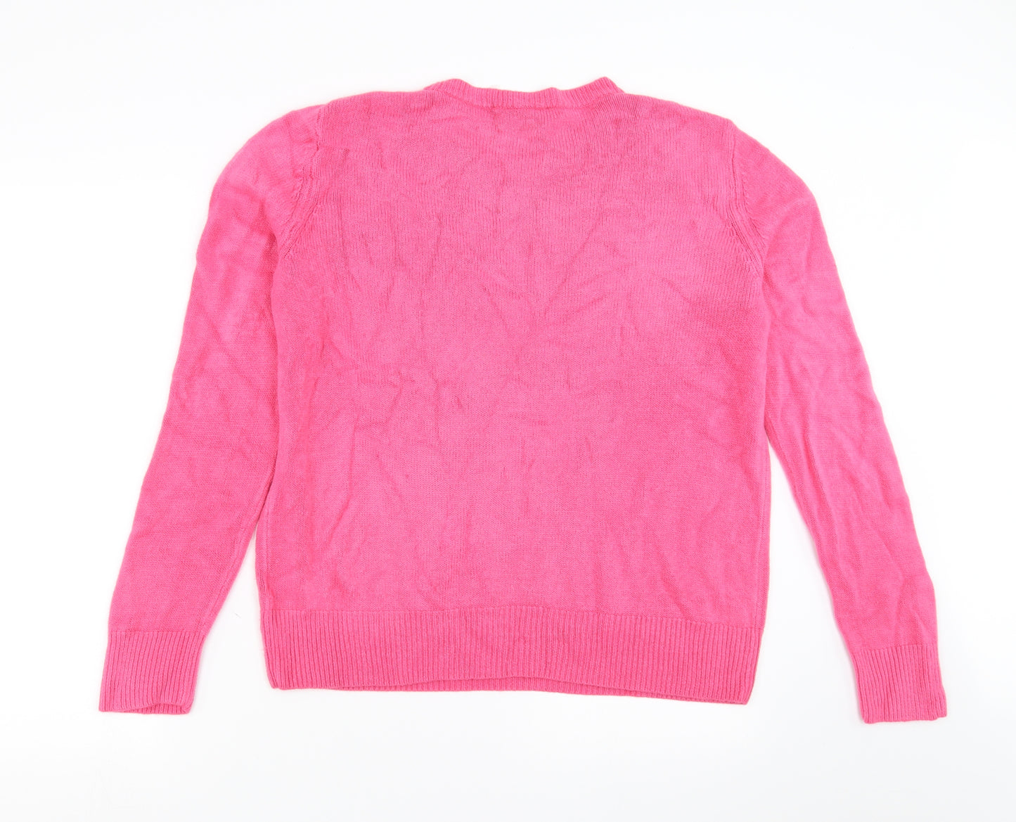 Love knitwear Womens Pink   Pullover Jumper Size 16