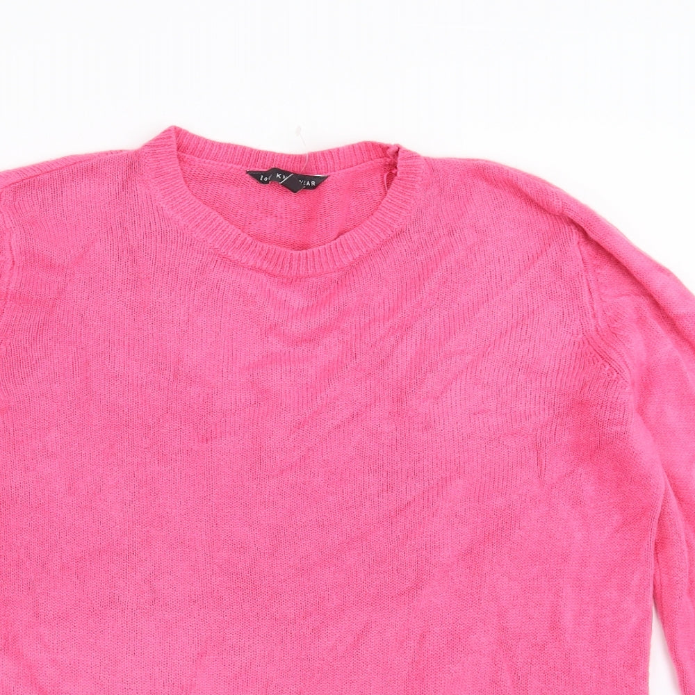 Love knitwear Womens Pink   Pullover Jumper Size 16