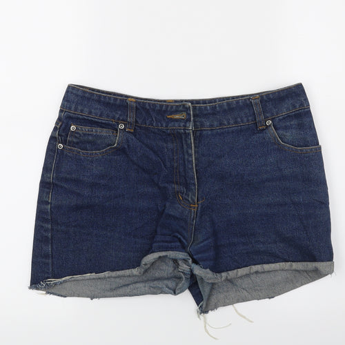 Brooker Womens Blue  Denim Cut-Off Shorts Size 10