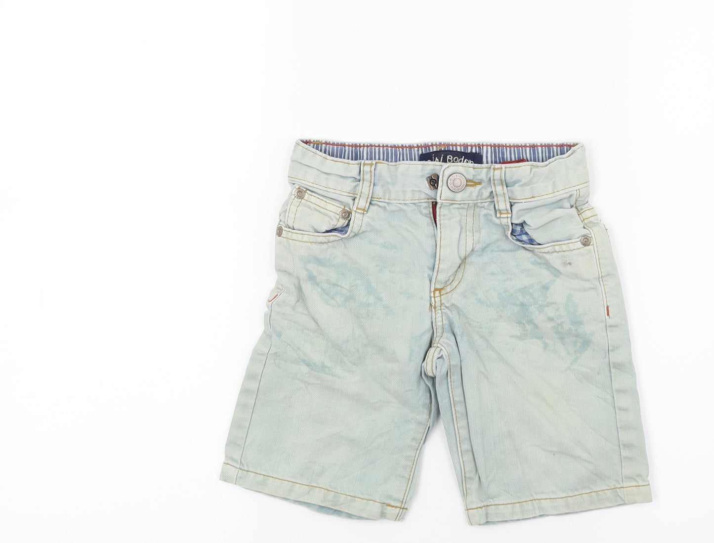mini bowden Boys Blue  Denim Chino Shorts Size 4 Years