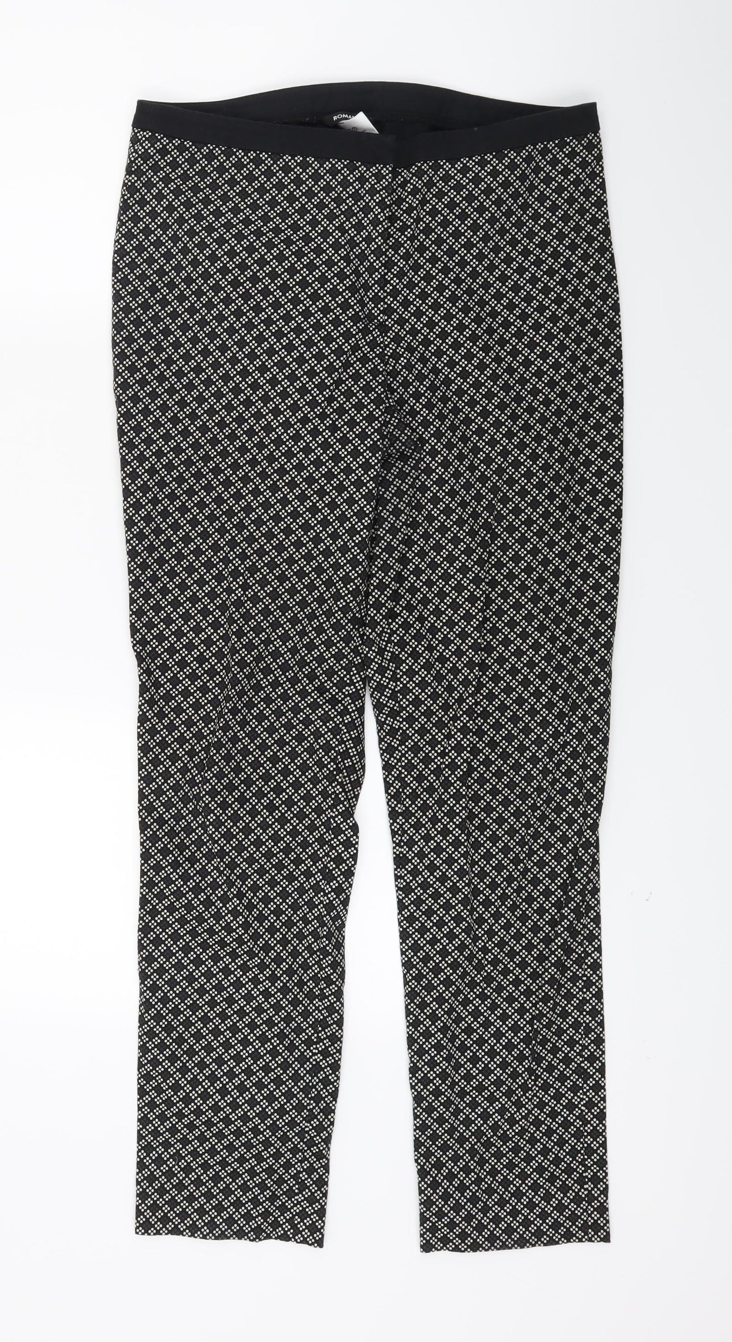 Roman Womens Black   Jegging Trousers Size 10 L25 in