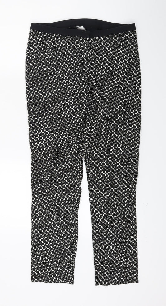 Front view of Roman women’s black jegging trousers, size UK 10, 25-inch leg