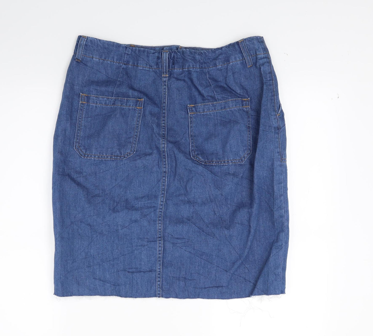 Marks and Spencer Womens Blue  Denim A-Line Skirt Size 12