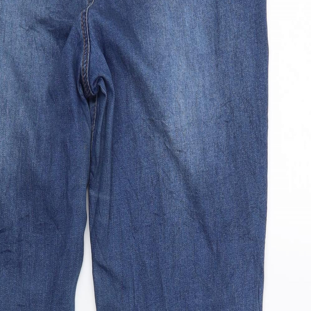 TU Womens Blue  Denim Straight Jeans Size 14 L27 in