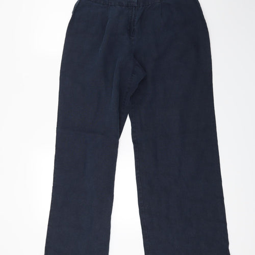 Marks and Spencer Womens Blue   Trousers  Size 14 L26 in