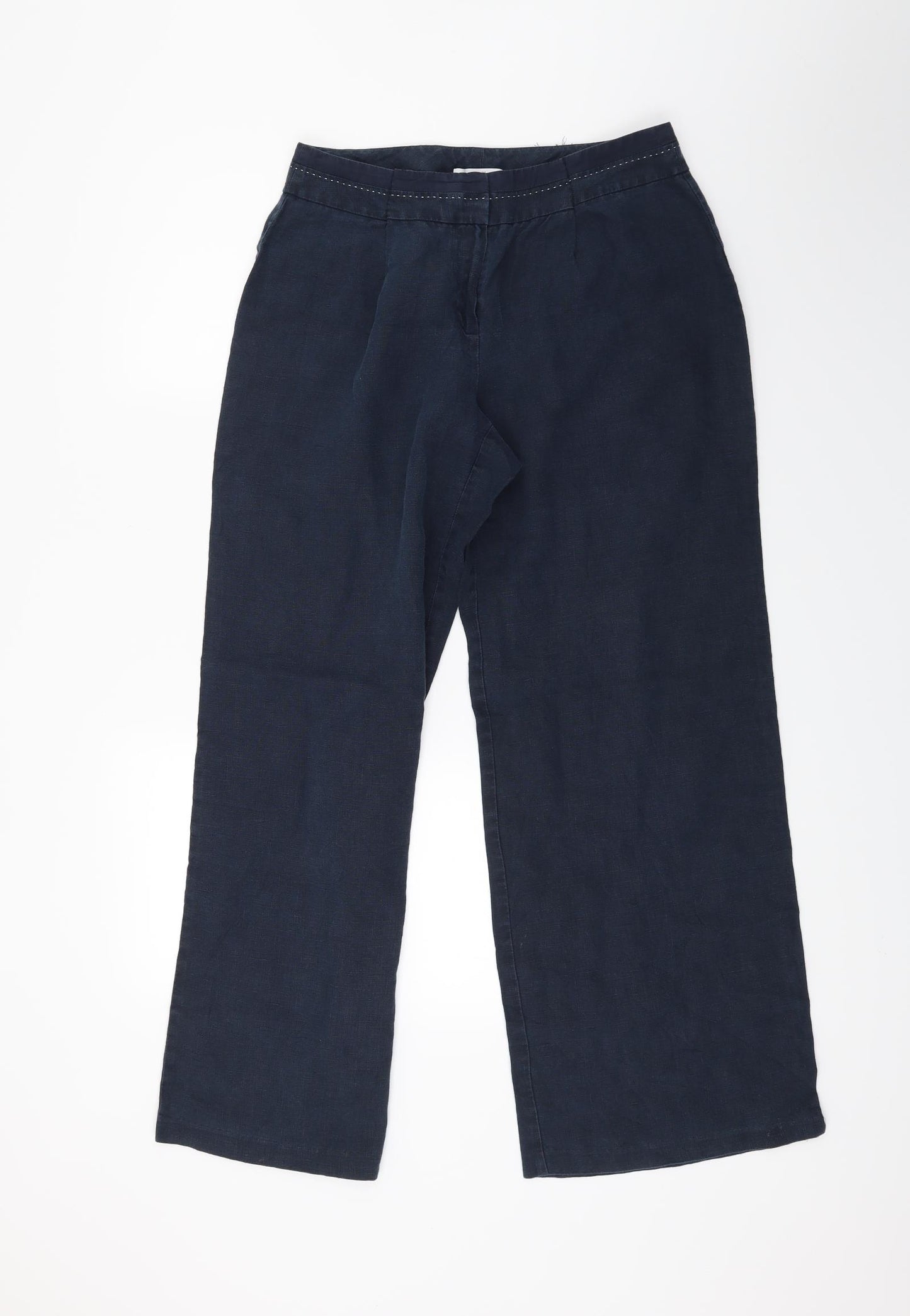 Marks and Spencer Womens Blue   Trousers  Size 14 L26 in