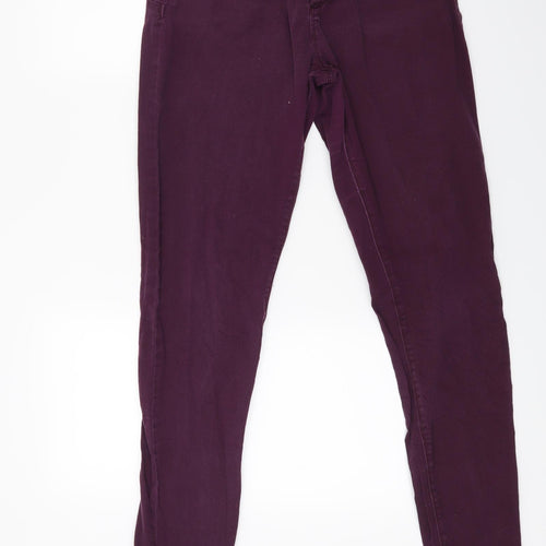 Terranova Womens Purple  Denim Skinny Jeans Size L L28 in
