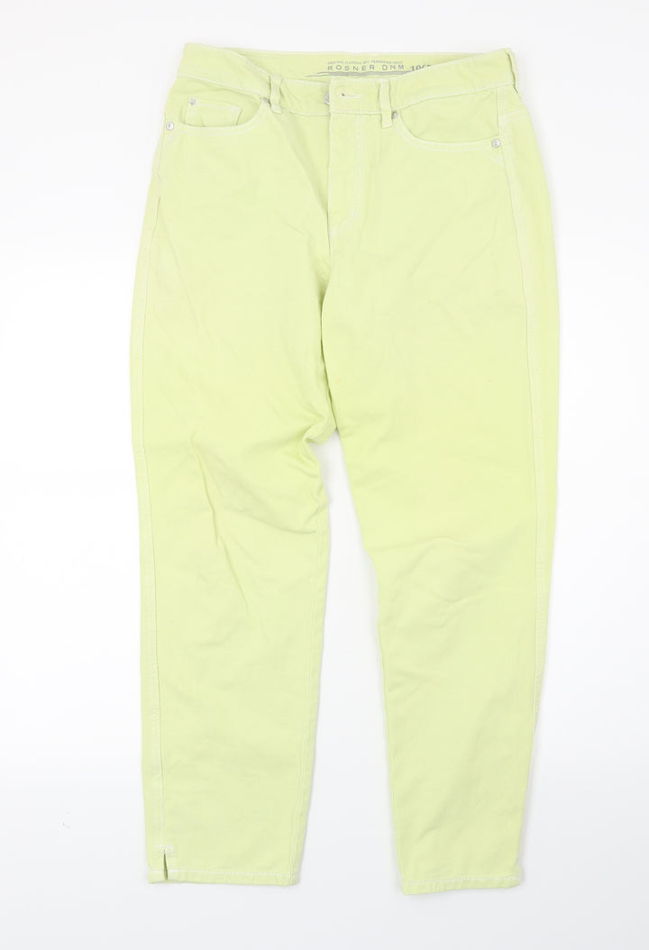 Roner Womens Yellow  Denim Tapered Jeans Size 12 L24 in