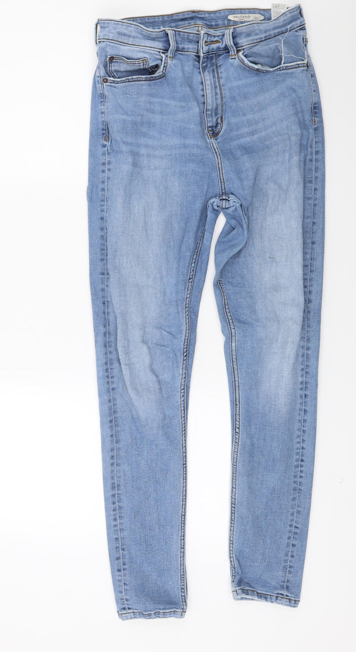 Marks Womens Blue Denim Skinny Jeans Size 12 L26 in