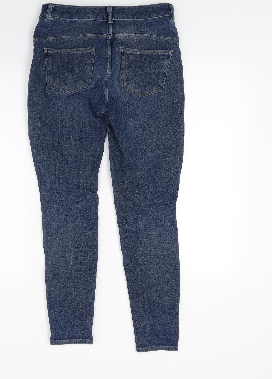 NEXT Womens Blue  Denim Skinny Jeans Size 10 L26 in