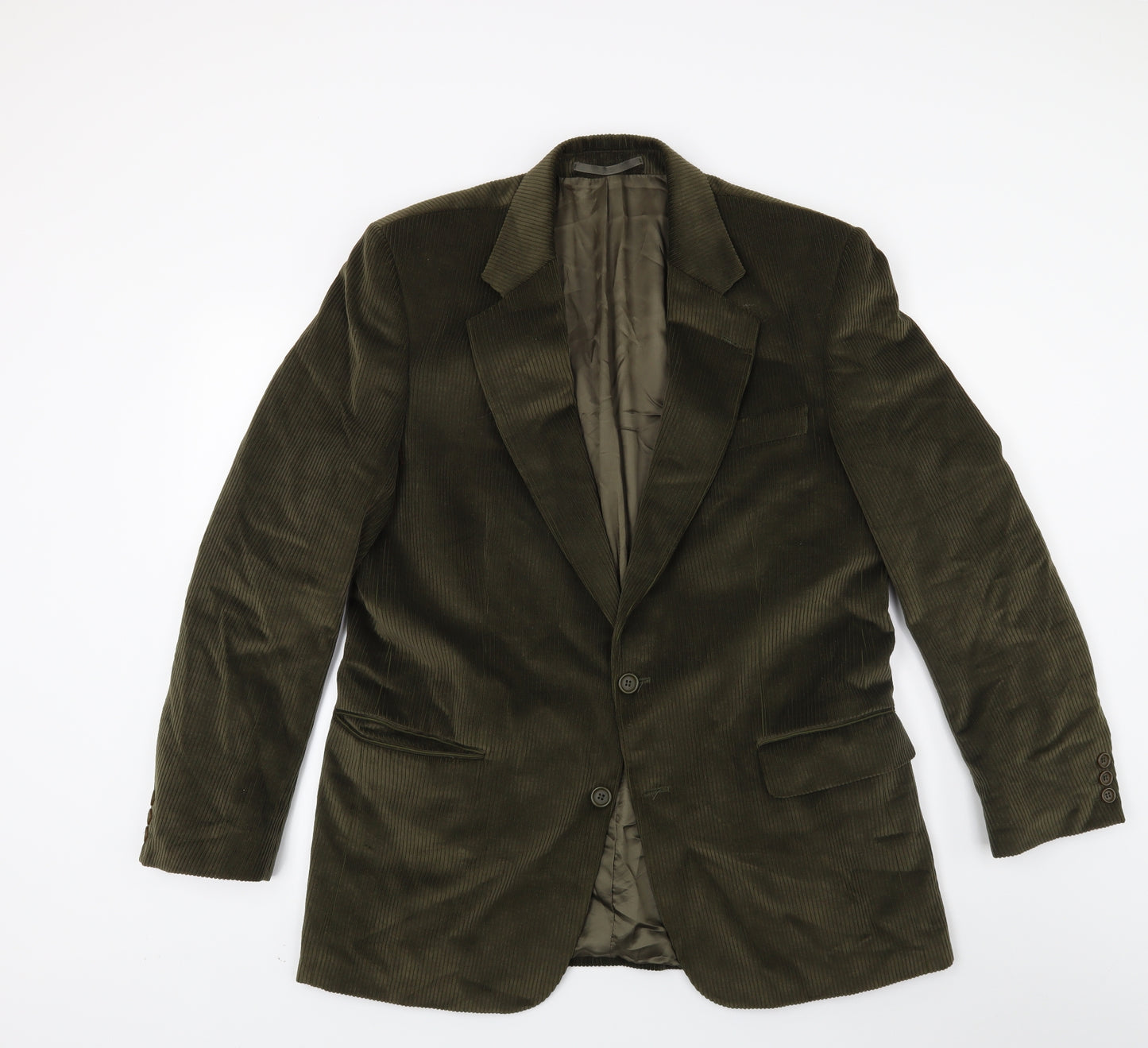 Brook Taverner Mens Green  Corduroy Jacket Blazer Size 40