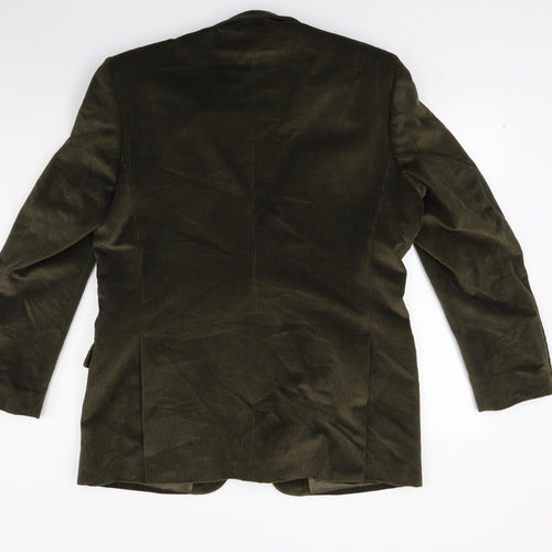 Brook Taverner Mens Green  Corduroy Jacket Blazer Size 40