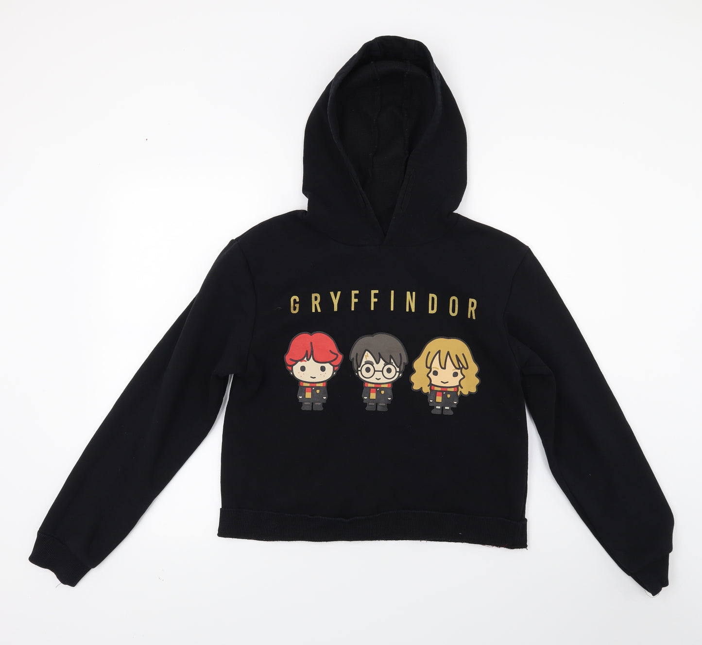 Primark Girls Black   Pullover Hoodie Size 13-14 Years  - Gryffindor