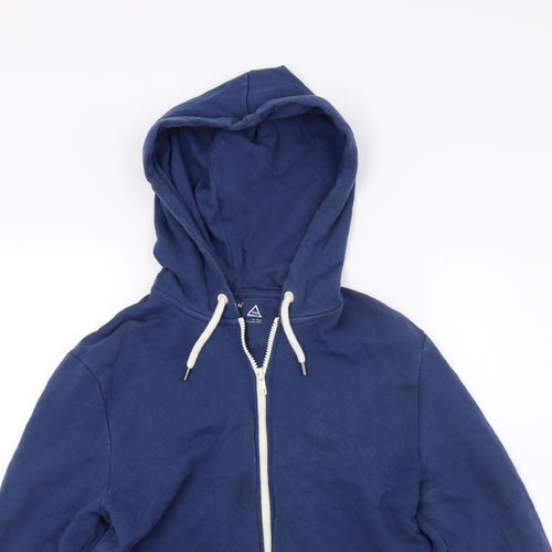 Topman Mens Blue   Full Zip Hoodie Size XS