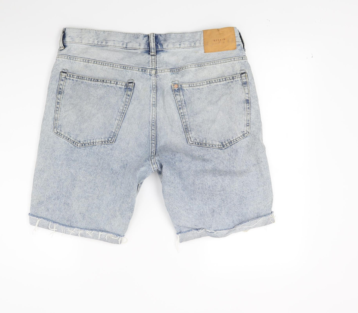 Newlook Mens Blue  Denim Chino Shorts Size 34