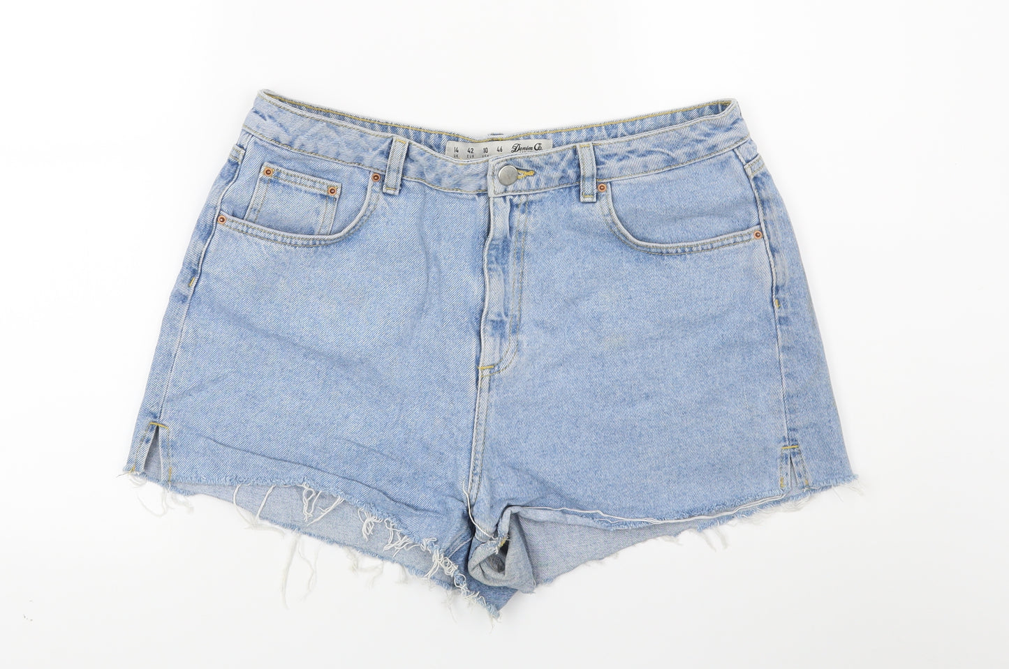 Primark Womens Blue  Denim Cut-Off Shorts Size 14