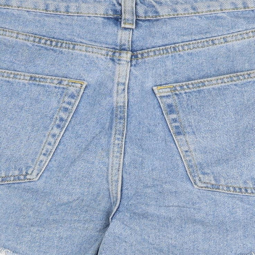 Primark Womens Blue  Denim Cut-Off Shorts Size 14