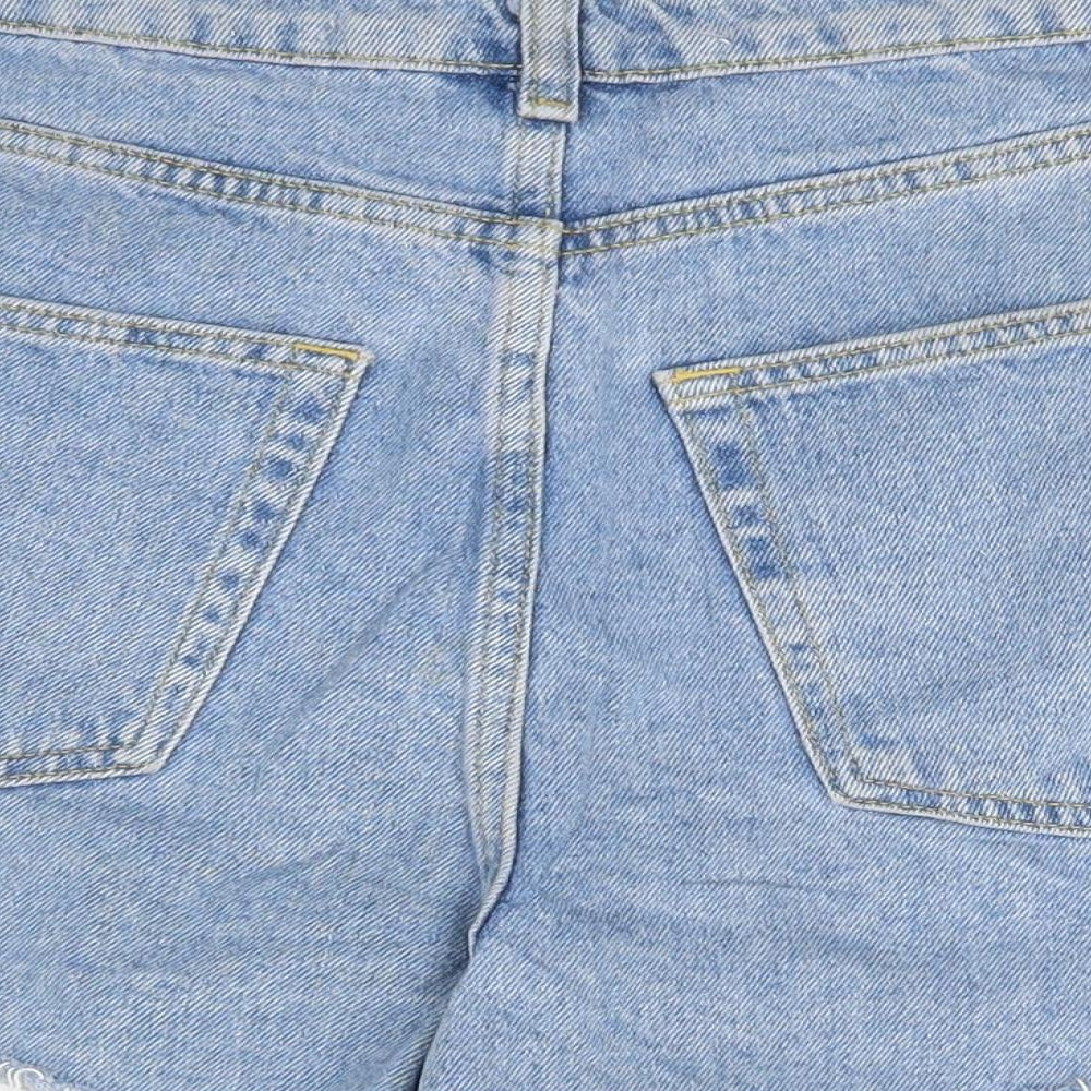 Primark Womens Blue  Denim Cut-Off Shorts Size 14