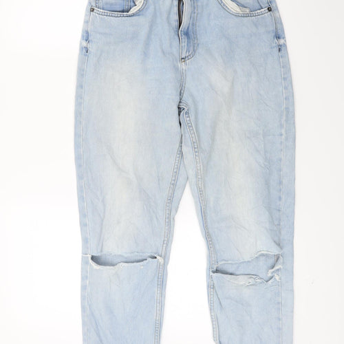Topshop Womens Blue  Denim Capri Jeans Size 28 in L23 in