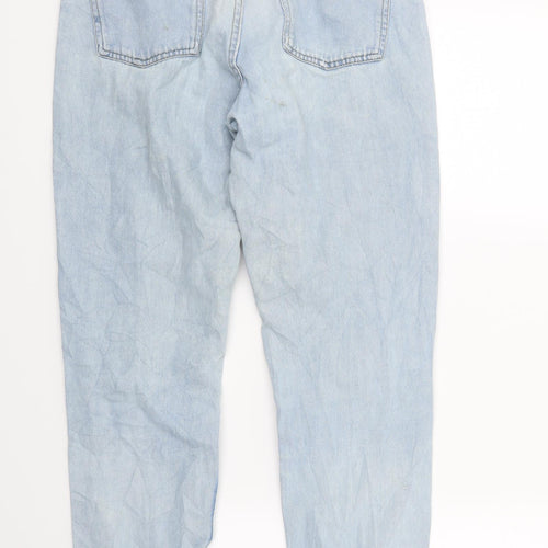 Topshop Womens Blue  Denim Capri Jeans Size 28 in L23 in