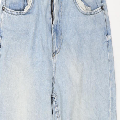 Topshop Womens Blue  Denim Capri Jeans Size 28 in L23 in