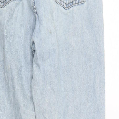 Topshop Womens Blue  Denim Capri Jeans Size 28 in L23 in
