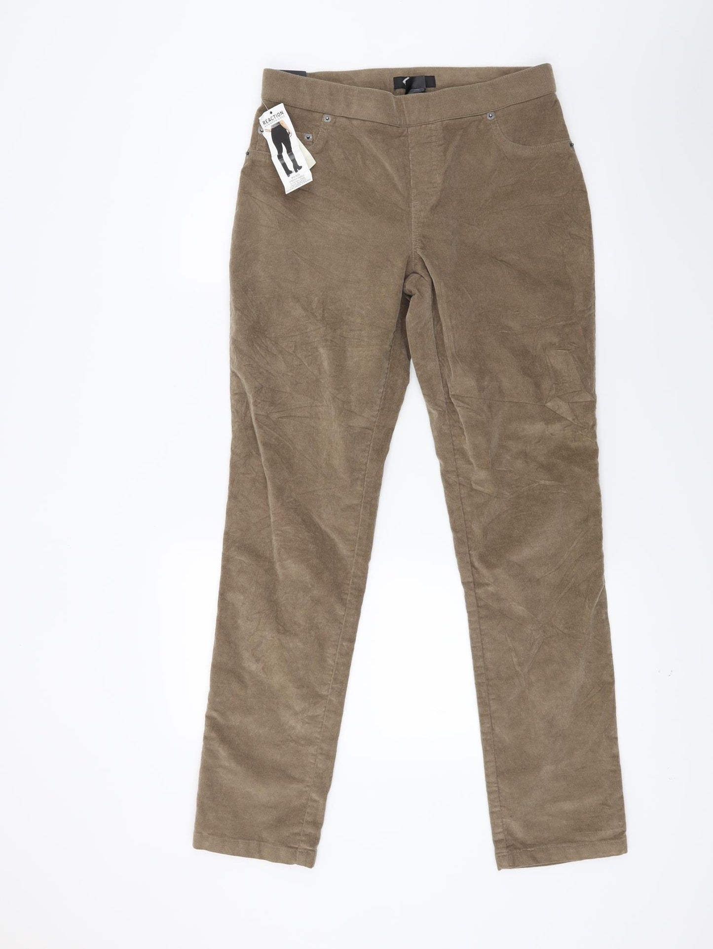 Kenneth Cole Womens Brown  Corduroy Jegging Jeans Size L L28 in