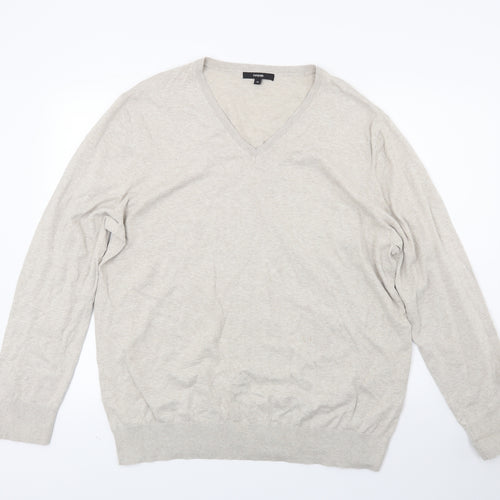 George Mens Beige  Knit Pullover Jumper Size XL