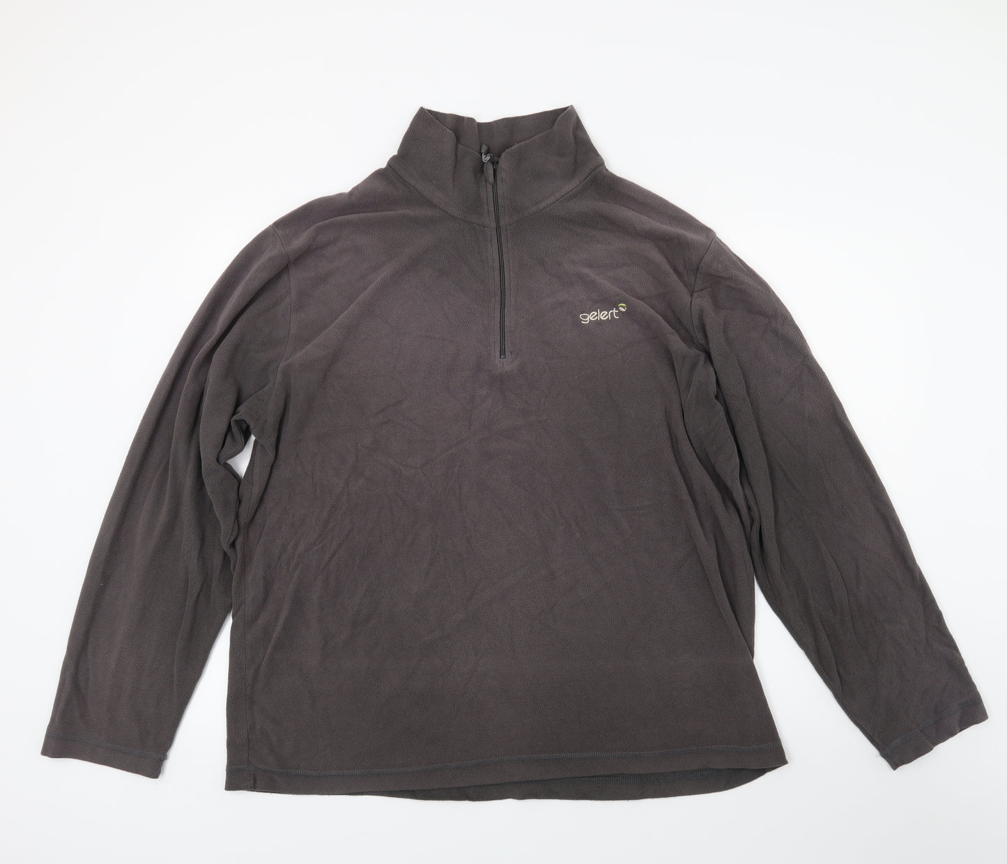 Gelet Mens Brown  Fleece Jacket Coat Size 2XL