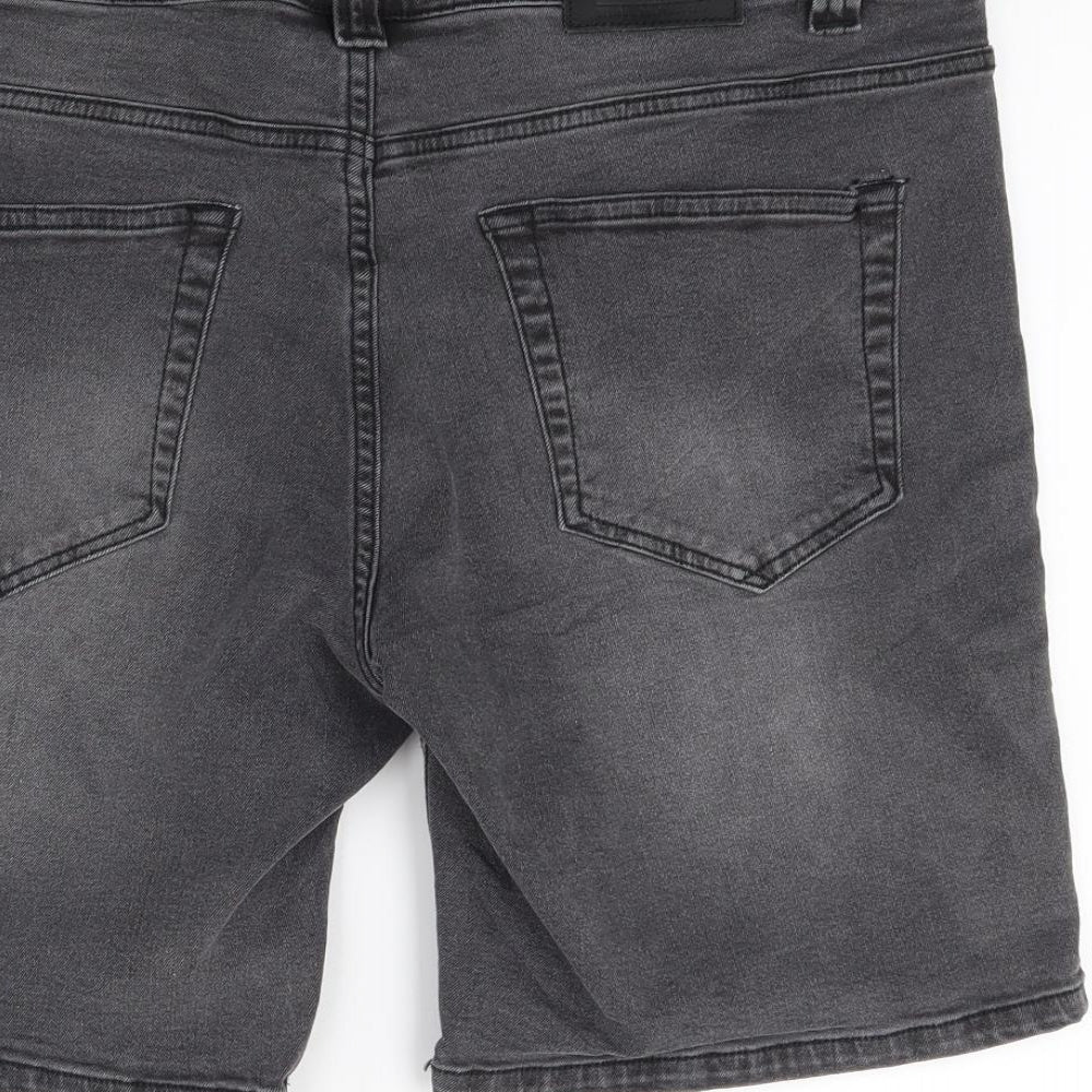 ONLY & SONS Mens Black  Denim Bermuda Shorts Size 33 in