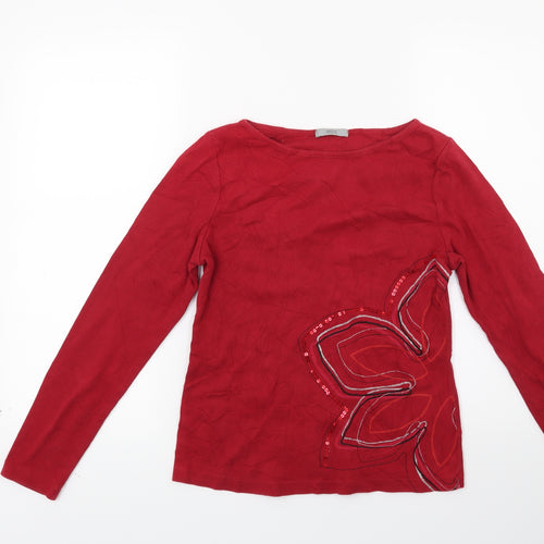 Marks and Spencer Womens Red   Pullover Jumper Size 12