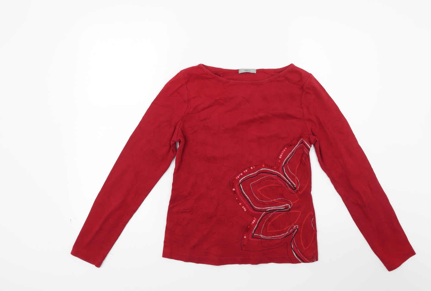 Marks and Spencer Womens Red   Pullover Jumper Size 12