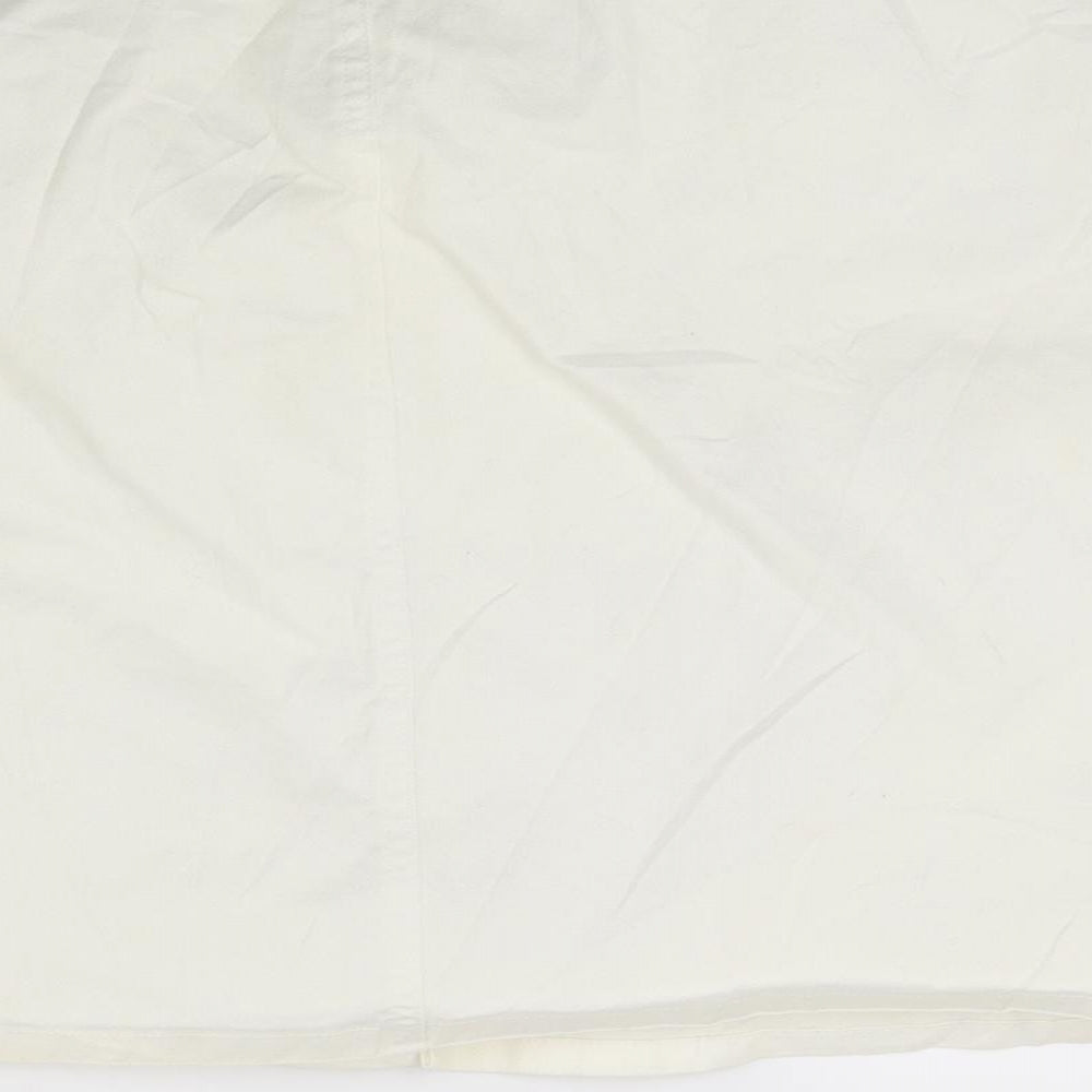 Gap Womens White  Denim A-Line Skirt Size 14