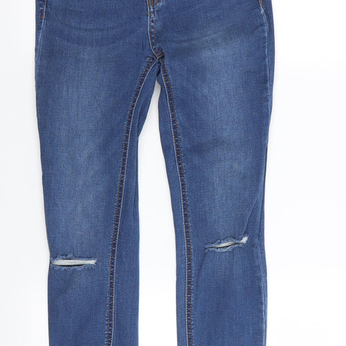 Preworn Womens Blue   Skinny Jeans Size 26 in L26 in - RIPPED JEANS