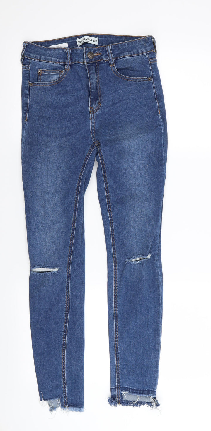 Preworn Womens Blue   Skinny Jeans Size 26 in L26 in - RIPPED JEANS