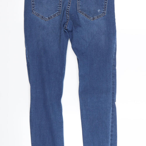 Preworn Womens Blue   Skinny Jeans Size 26 in L26 in - RIPPED JEANS