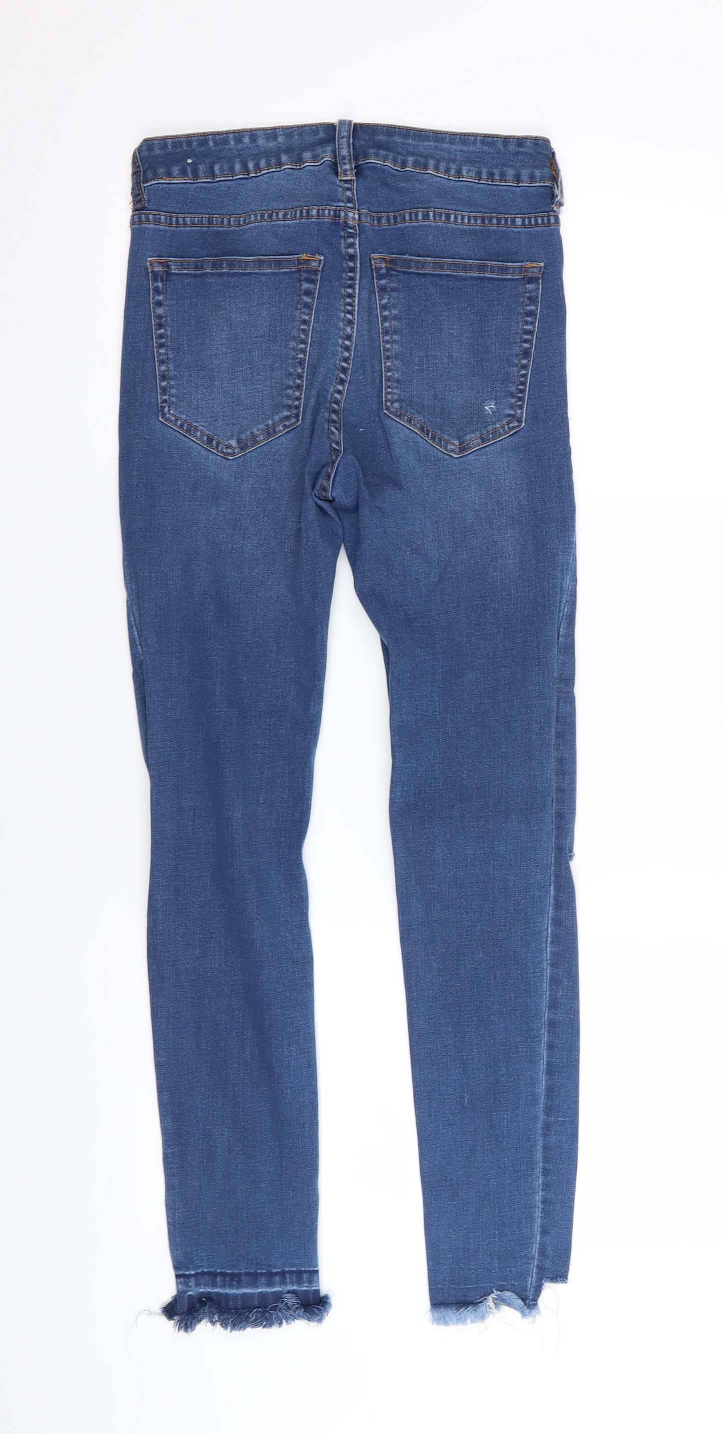 Preworn Womens Blue   Skinny Jeans Size 26 in L26 in - RIPPED JEANS