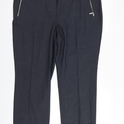 m&s Womens Grey   Trousers  Size 16 L25 in