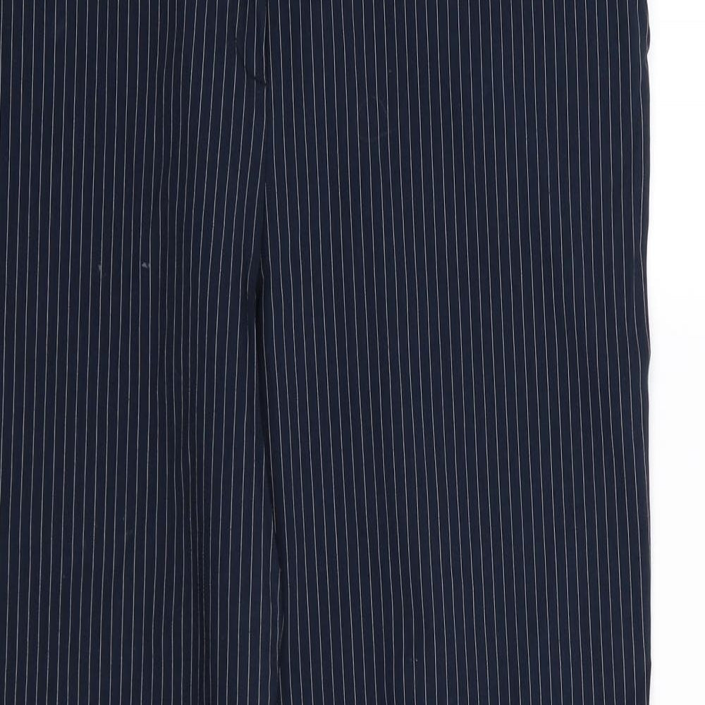 Etam Womens Blue Striped  Trousers  Size 16 L30 in