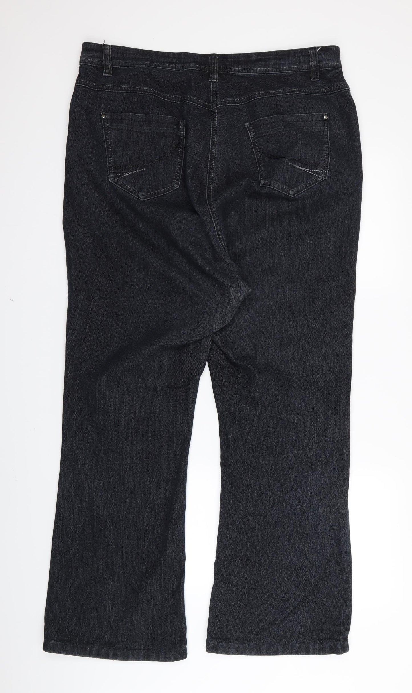 Preworn Womens Black   Bootcut Jeans Size 18 L29 in