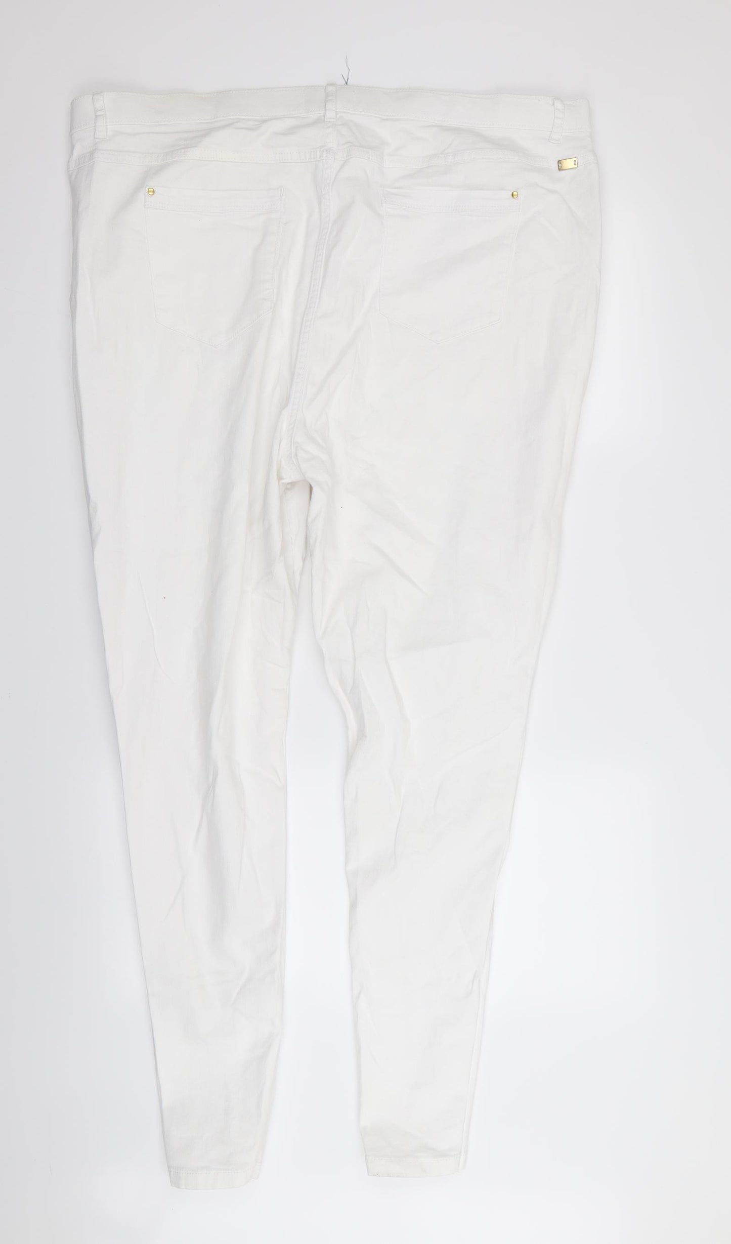 Preworn Womens White   Skinny Jeans Size 40 in L31 in