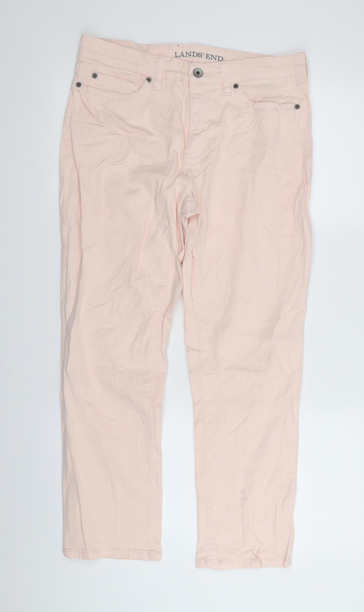 lands end Womens Pink Skinny Jeans Size 12 L27 in