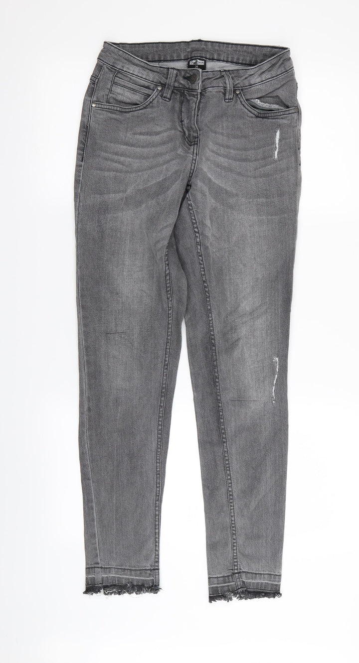 up fashion Womens Grey Skinny Jeans Size 26 in L30 in