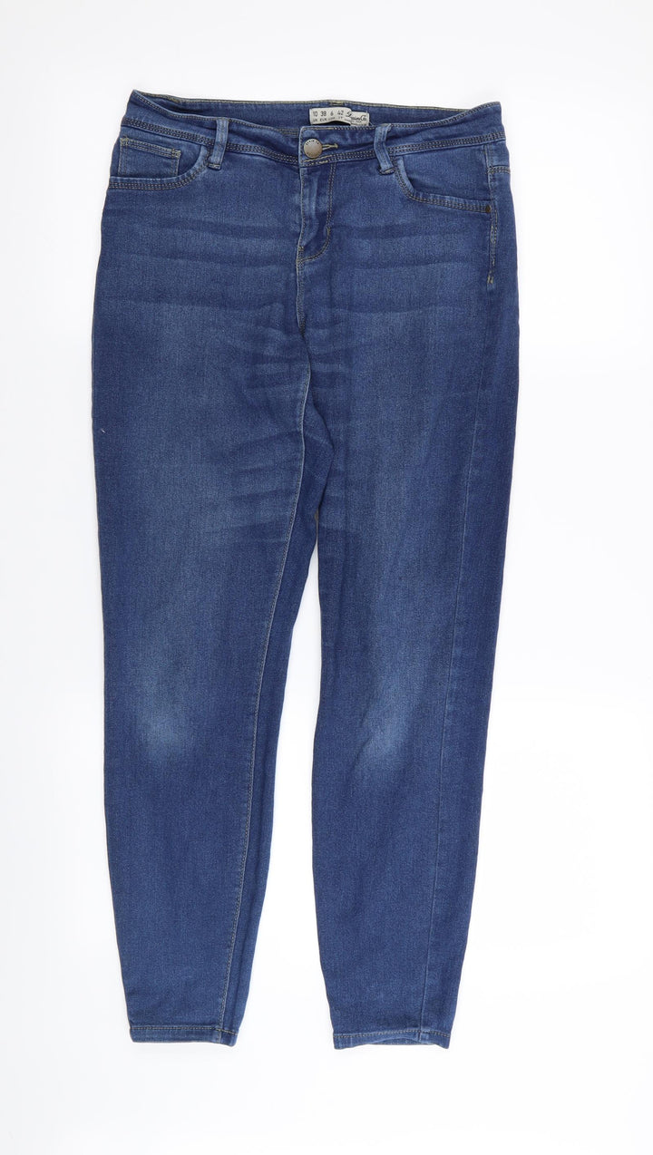 denim and co Womens Blue Skinny Jeans Size 10 L27 in